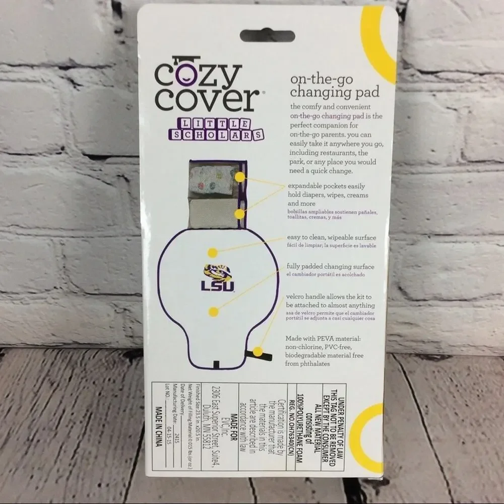 🐯NCAA LSU TIGERS Cozy Cover Diaper Changing Pad